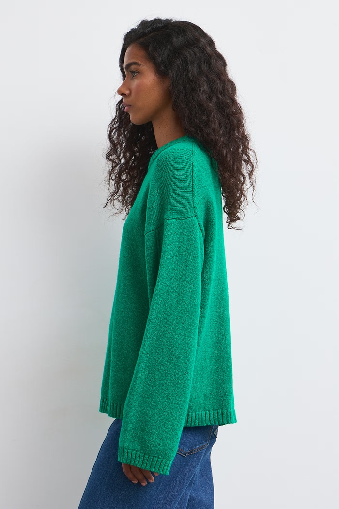 Odzież Medicine Sweter damski z bawełną RW26-SWD055 zielony
