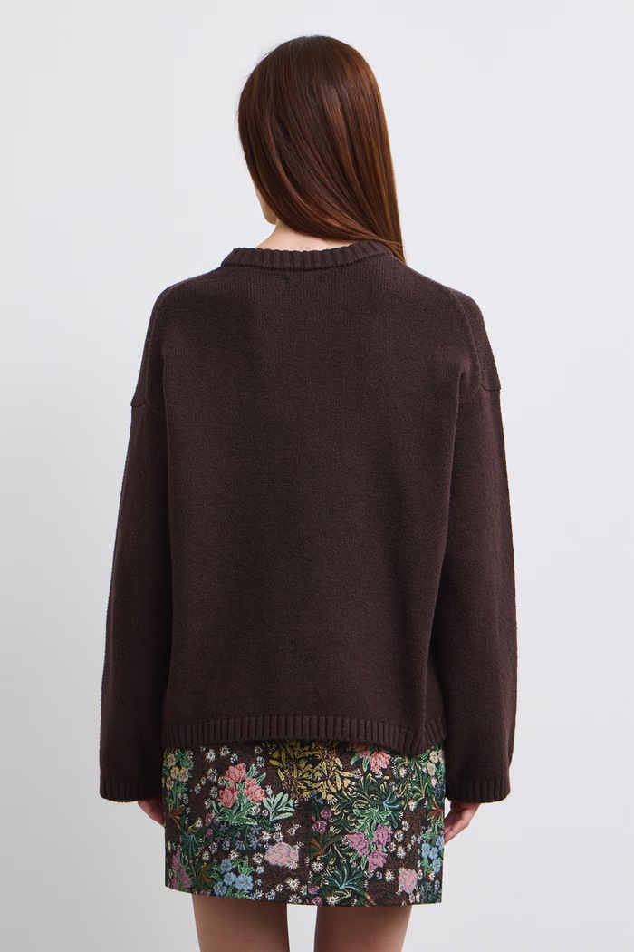 Odzież Medicine Sweter damski z bawełną RW26-SWD055 brązowy