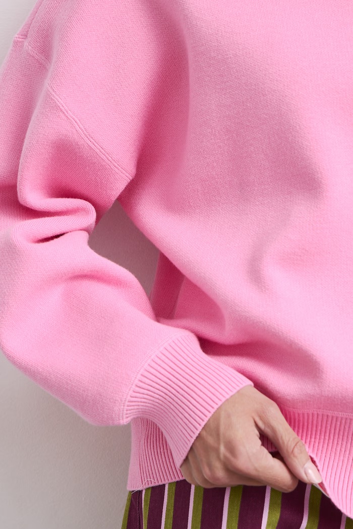 Sweter damski z wiskozą Medicine różowy RW26-SWD075