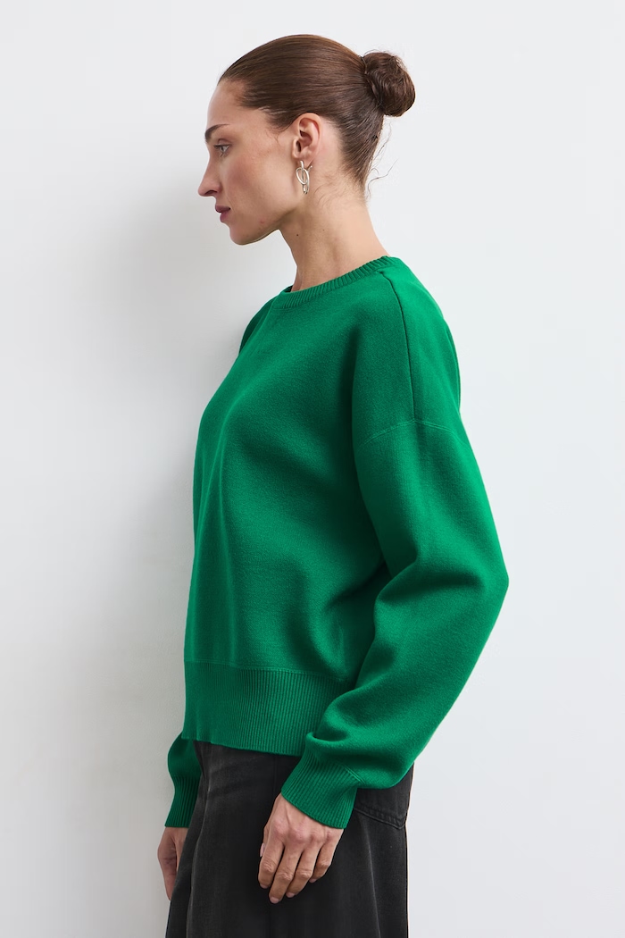 Medicine Sweter damski z wiskozą RW26-SWD075 zielony RW26