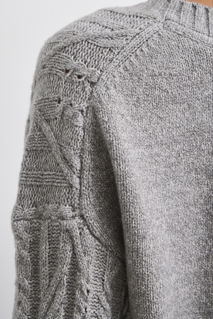 Sweter damski z bawełną Medicine szary RW26-SWD081