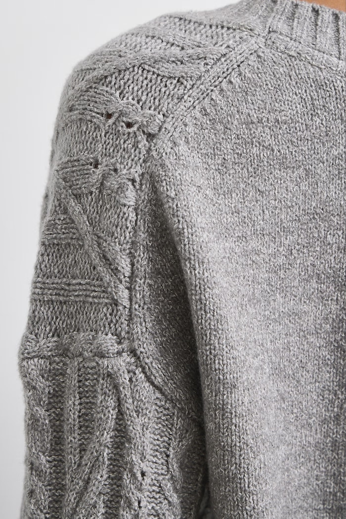 Sweter damski z bawełną Medicine szary RW26-SWD081