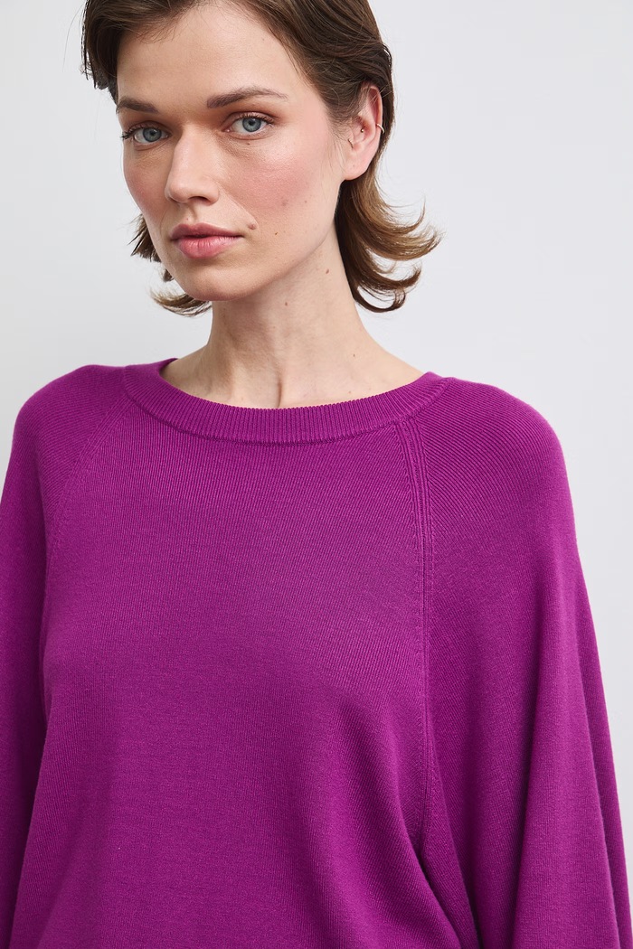 Sweter damski z wiskozą Medicine RW26-SWD400 fioletowy