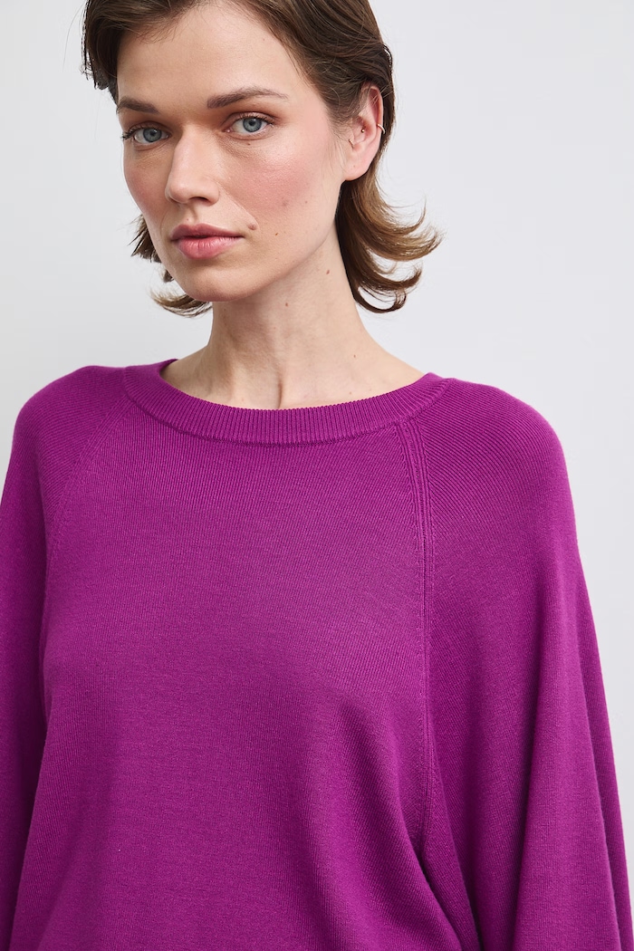 Sweter damski z wiskozą Medicine RW26-SWD400 fioletowy