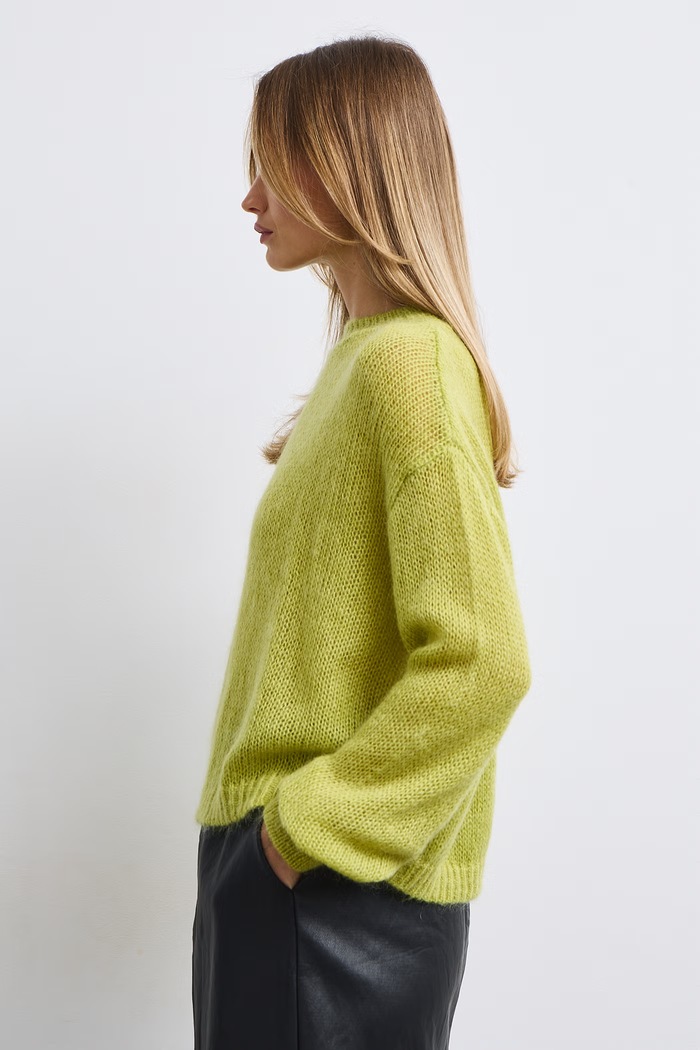 Sweter damski z wełną Medicine RW26-SWD505 zielony