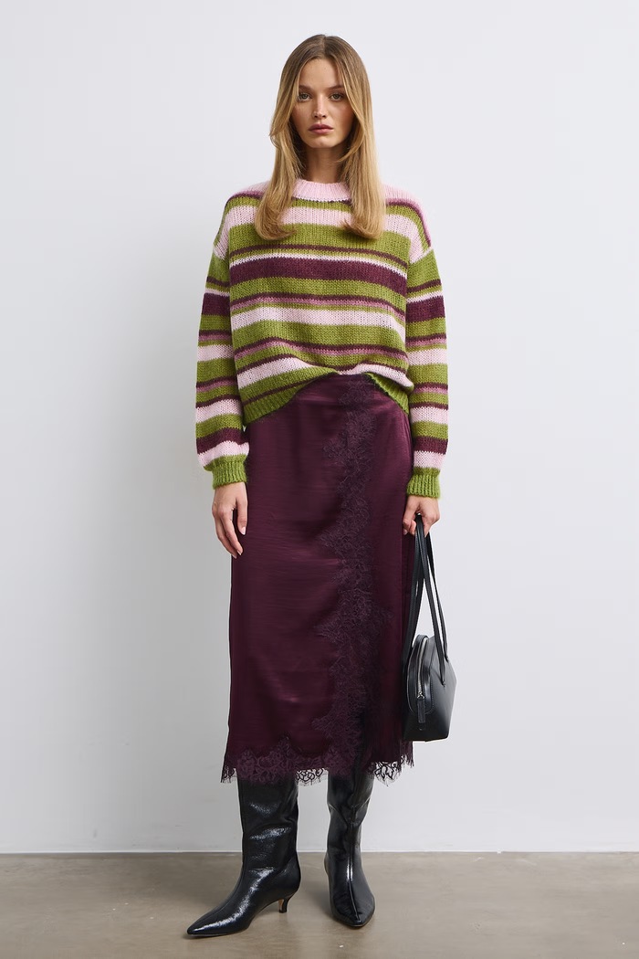 Medicine Sweter damski z wełną RW26-SWD505 multicolor RW26