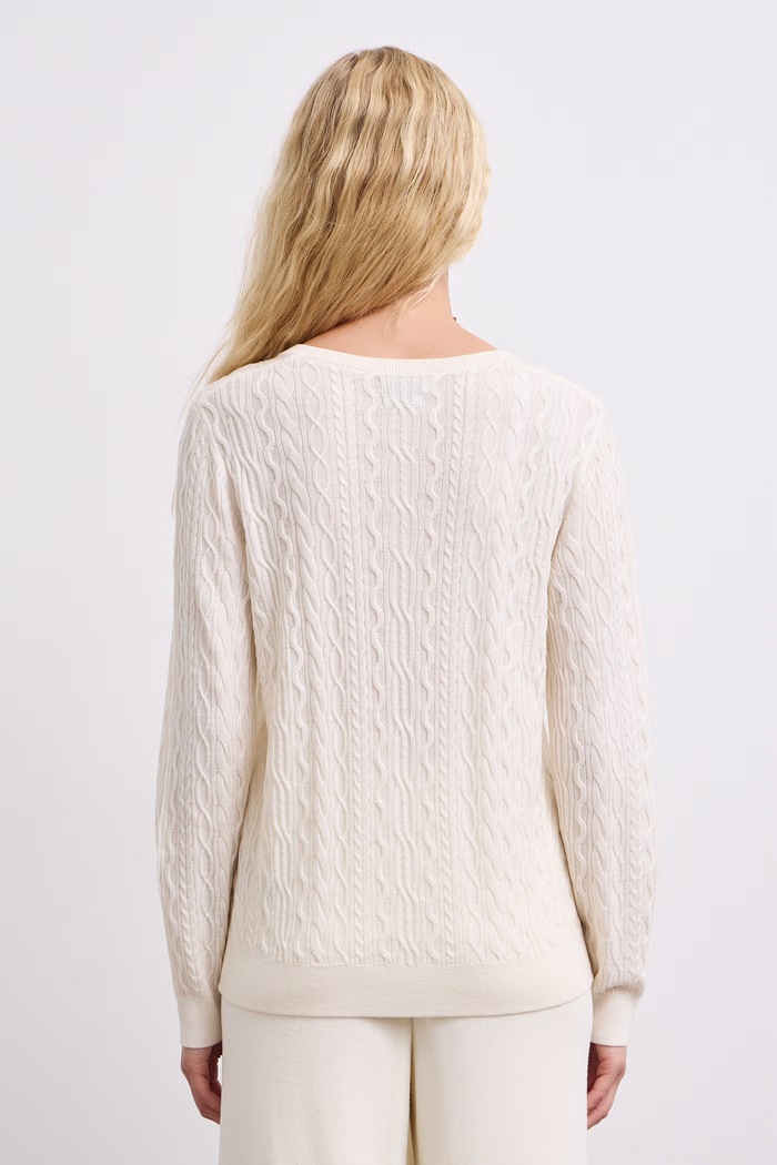 Odzież Medicine Sweter damski z wełny merino RW26-SWD620 beżowy