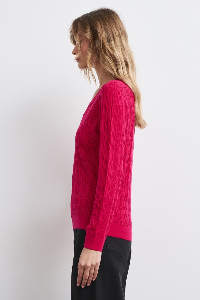 Odzież Medicine Sweter damski z wełny merino RW26-SWD620 różowy