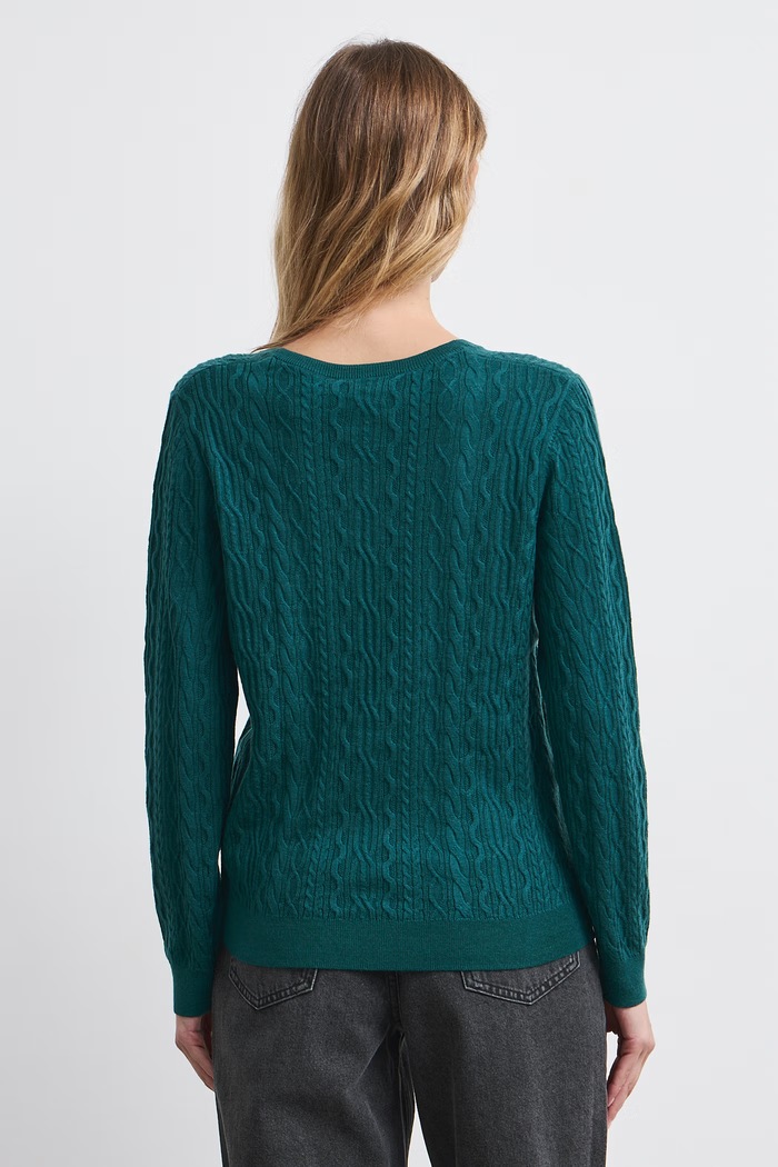 Odzież Medicine Sweter damski z wełny merino RW26-SWD620 turkusowy