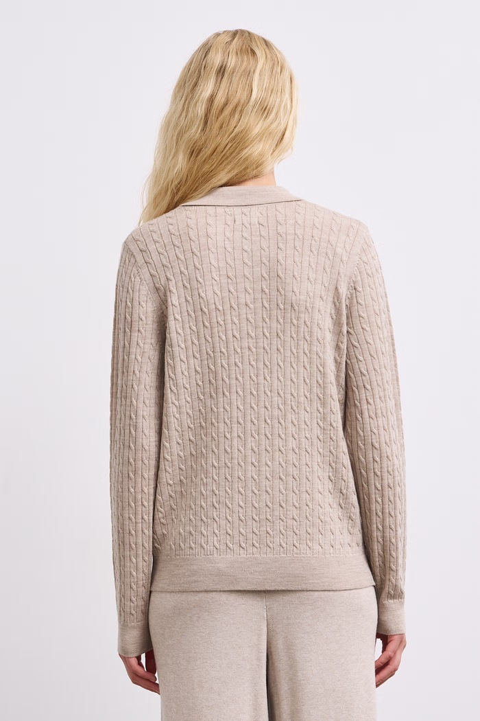 Odzież Medicine Sweter damski z wełny merino RW26-SWD621 beżowy