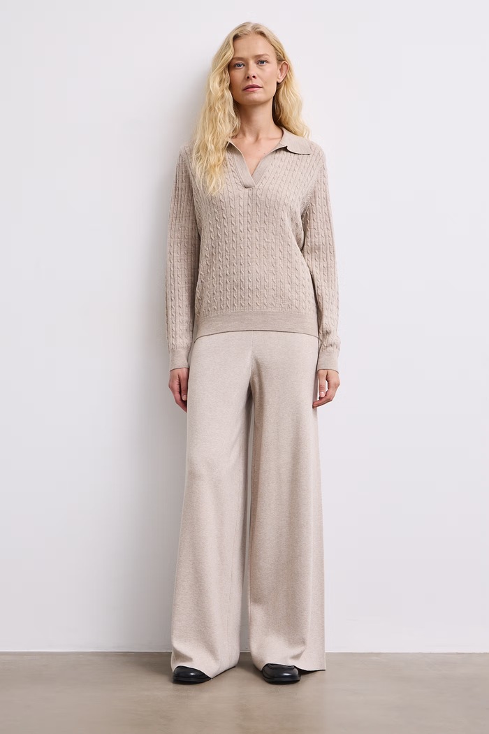 Sweter damski z wełny merino Medicine beżowy RW26-SWD621