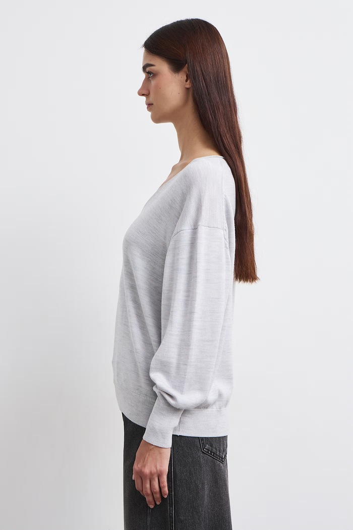 Odzież Medicine Sweter damski z wełny merino RW26-SWD622 szary