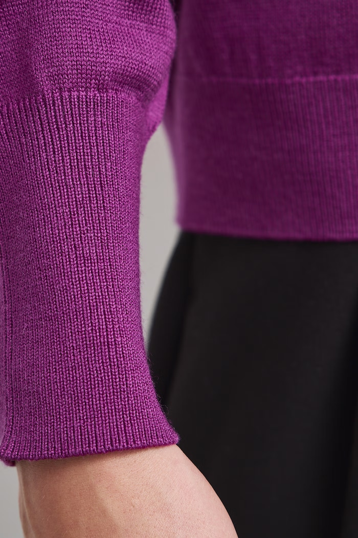 Sweter damski z wełny merino Medicine fioletowy RW26-SWD622