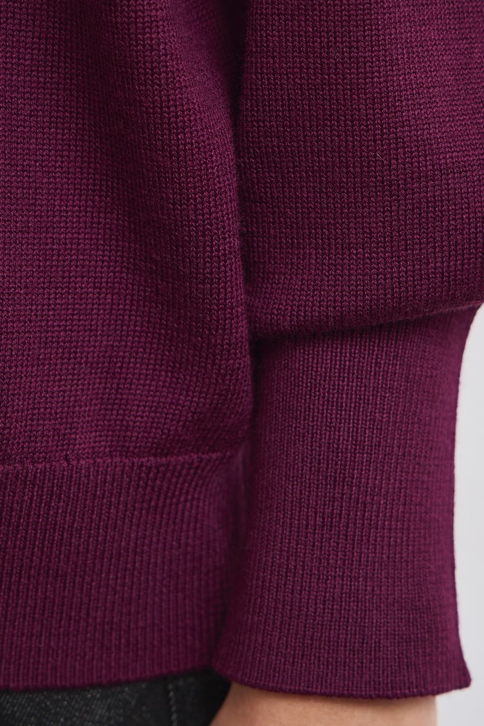 Sweter damski z wełny merino Medicine bordowy RW26-SWD622