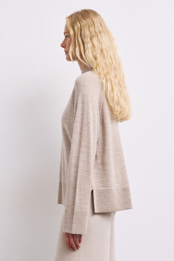 Odzież Medicine Sweter damski z wełny merino RW26-SWD624 beżowy