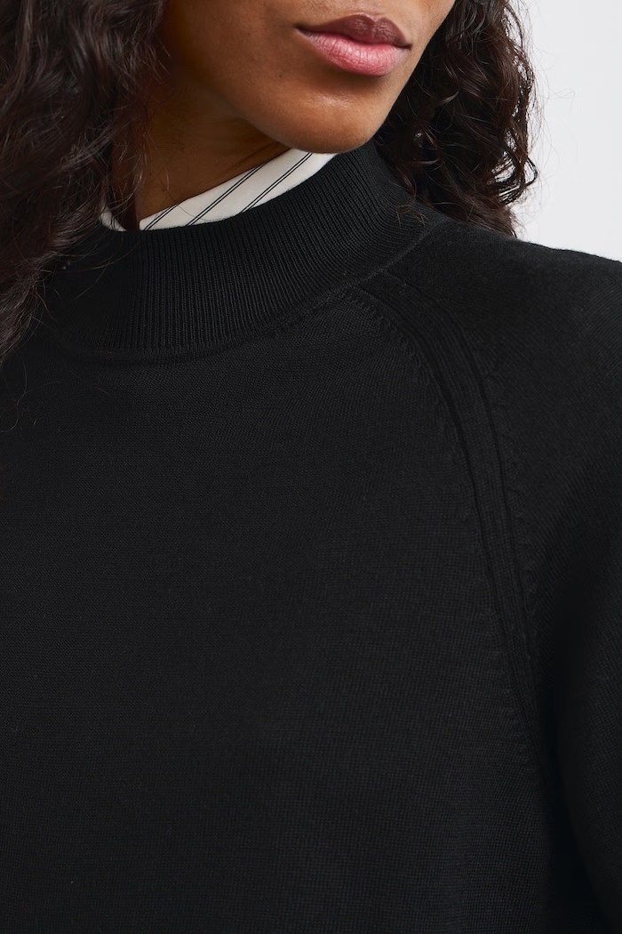 Sweter damski z wełny merino Medicine czarny RW26-SWD624