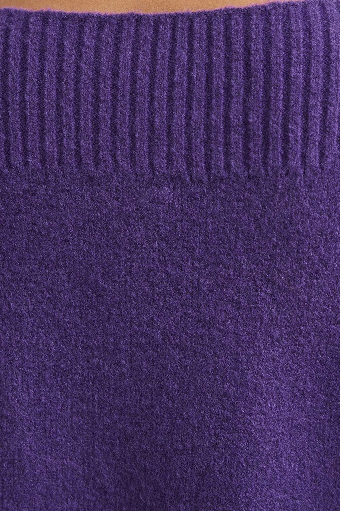 Sweter damski z dodatkiem wełny Medicine RW26-SWD704 fioletowy