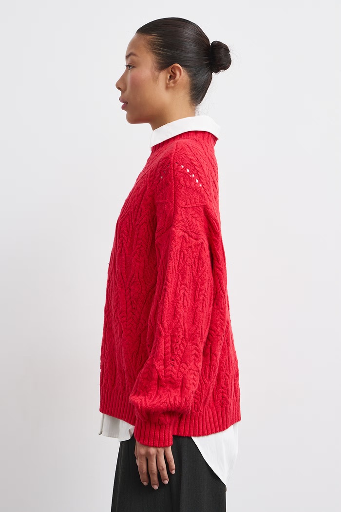 Medicine Sweter damski RW26-SWD712 czerwony RW26
