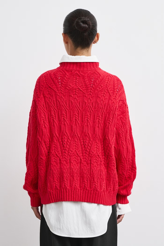 Odzież Medicine Sweter damski RW26-SWD712 czerwony