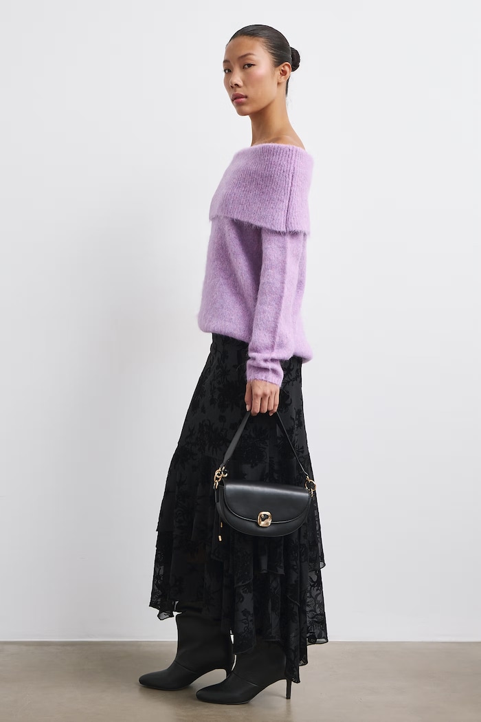 Sweter damski z wełną Medicine fioletowy RW26-SWD713