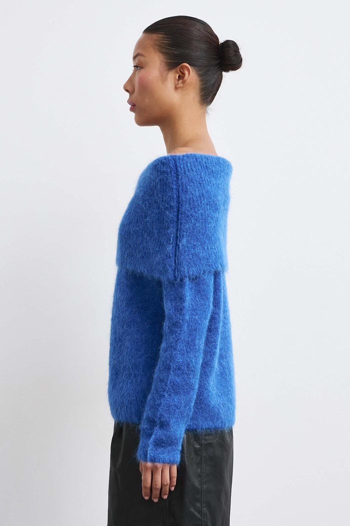 Medicine Sweter damski z wełną RW26-SWD713 niebieski RW26