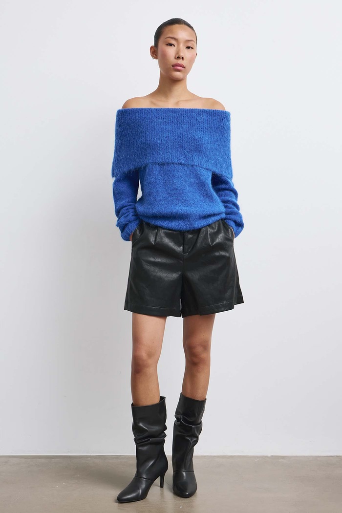 Sweter damski z wełną Medicine niebieski RW26-SWD713