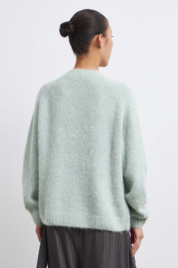 Sweter damski z wełną Medicine RW26-SWD714 zielony