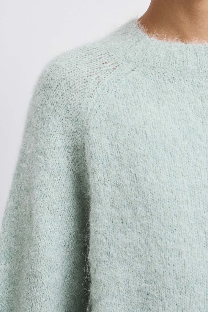 Sweter damski z wełną Medicine zielony RW26-SWD714