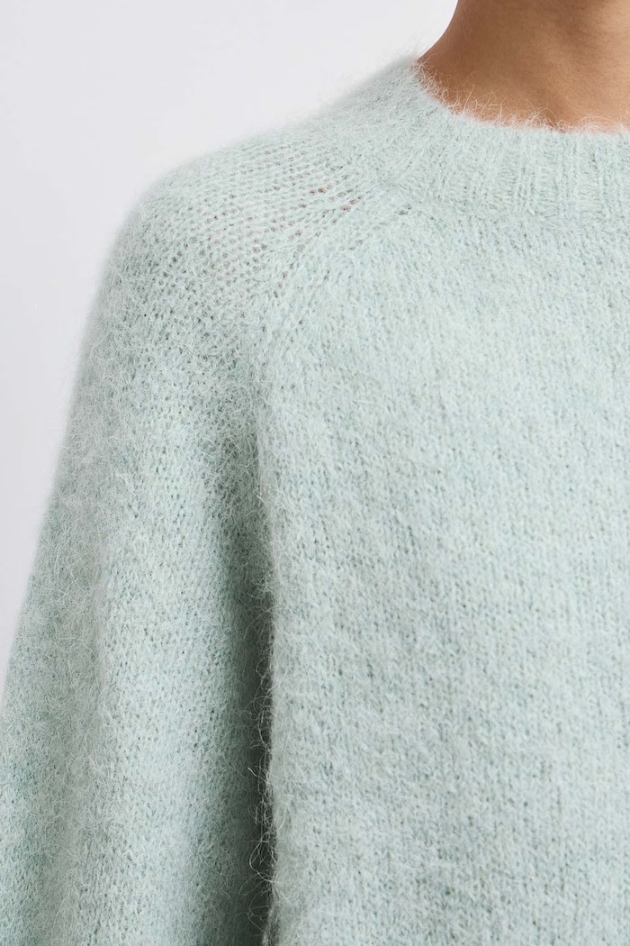 Sweter damski z wełną Medicine zielony RW26-SWD714