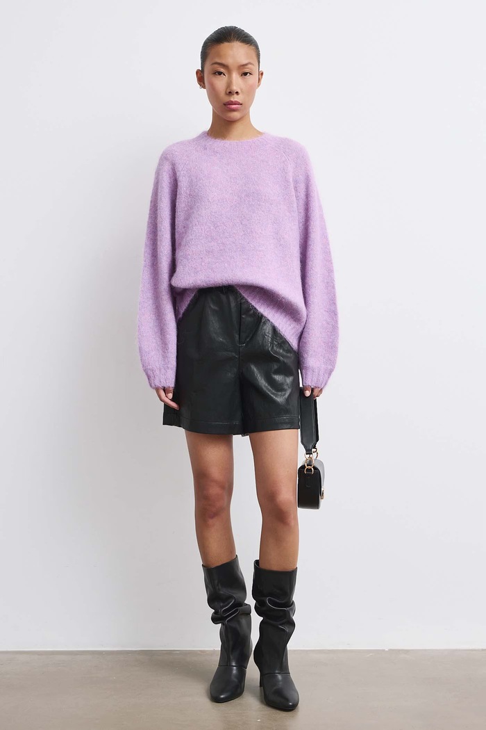 Sweter damski z wełną Medicine fioletowy RW26-SWD714