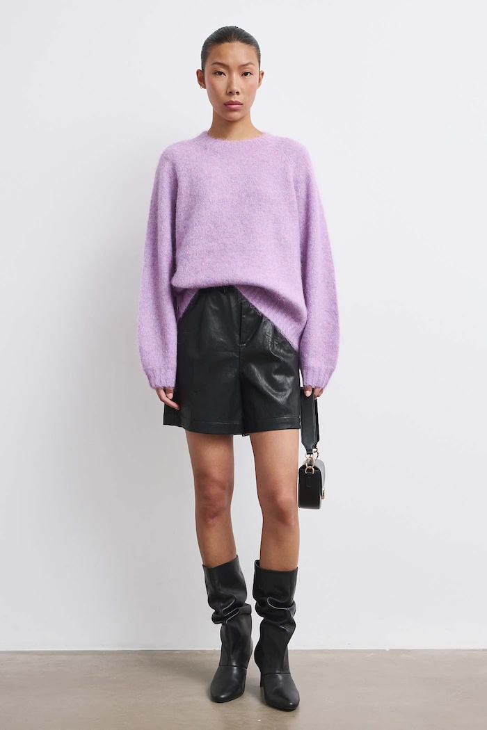Sweter damski z wełną Medicine fioletowy RW26-SWD714
