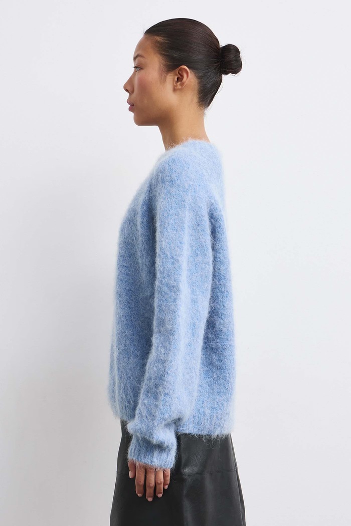 Medicine Sweter damski z wełną RW26-SWD714 niebieski RW26
