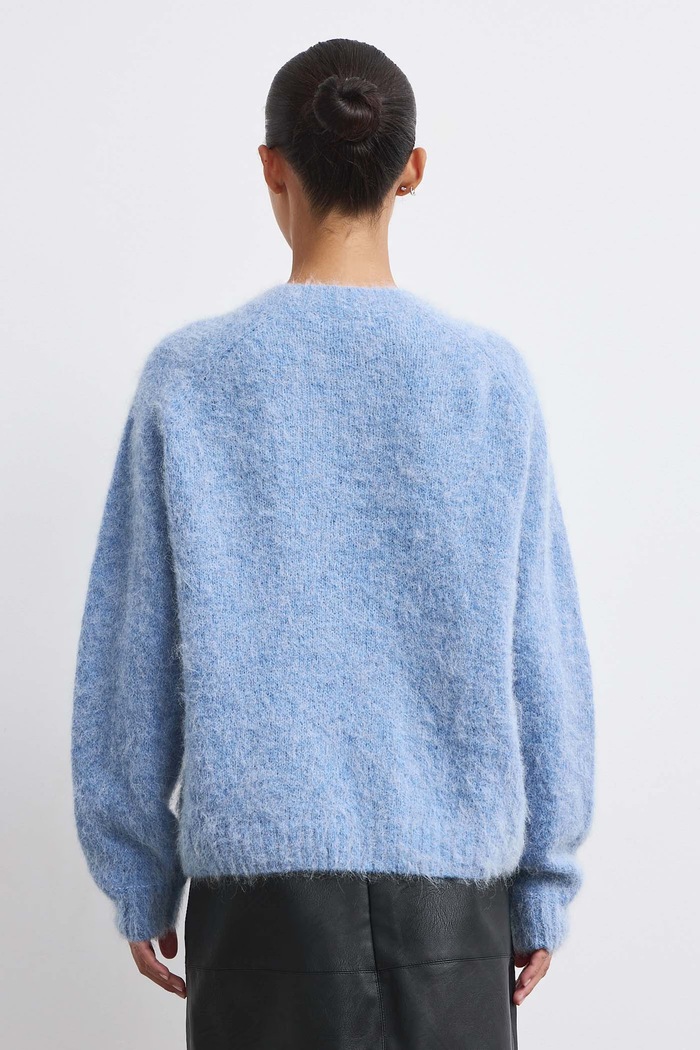 Odzież Medicine Sweter damski z wełną RW26-SWD714 niebieski