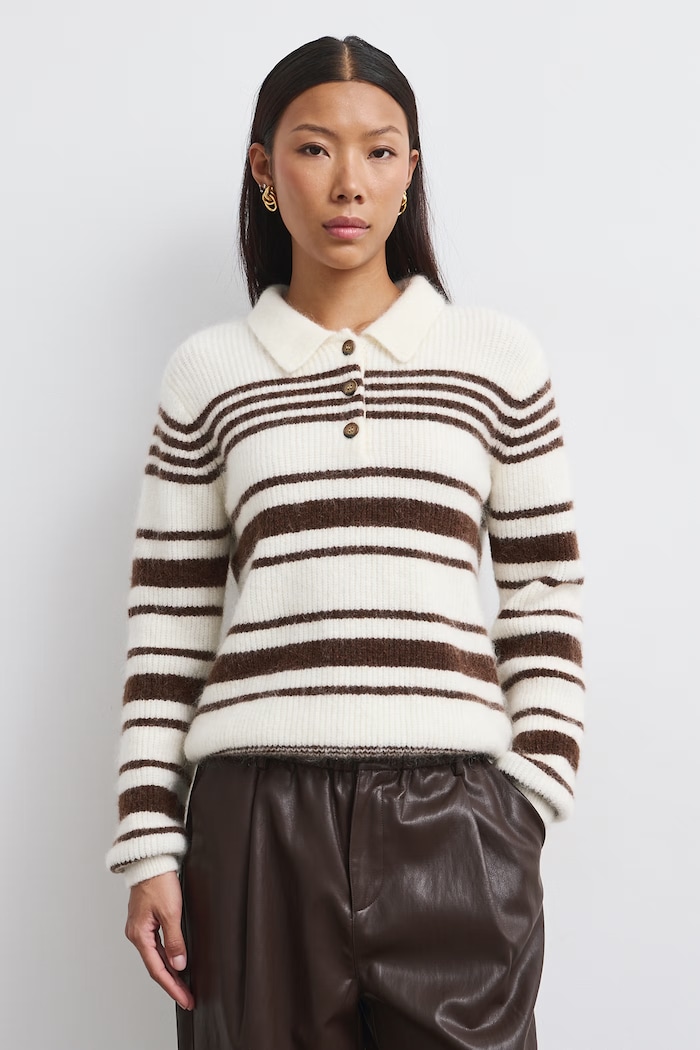 Medicine Sweter damski z wełną i moherem RW26-SWD813 beżowy RW26