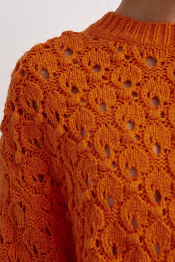 Sweter damski Medicine RW26-SWD814 pomarańczowy