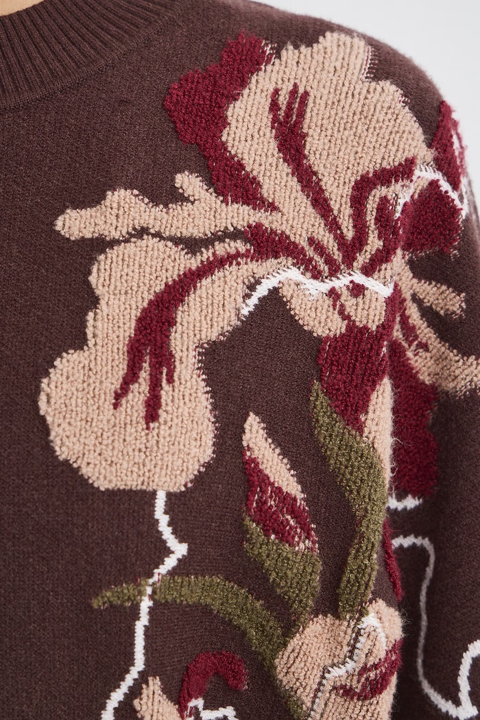 Sweter z wiskozą Medicine RW26-SWD815 brązowy