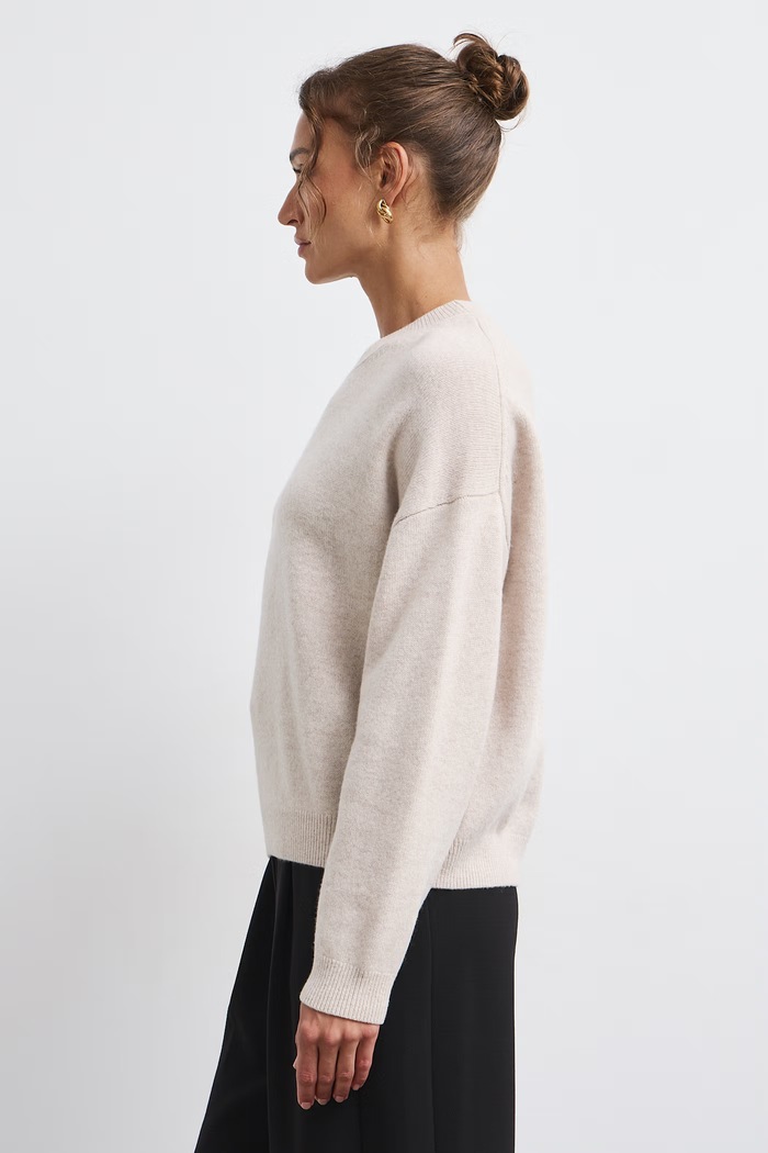 Odzież Medicine Sweter damski z wełny merino RW26-SWD821 beżowy
