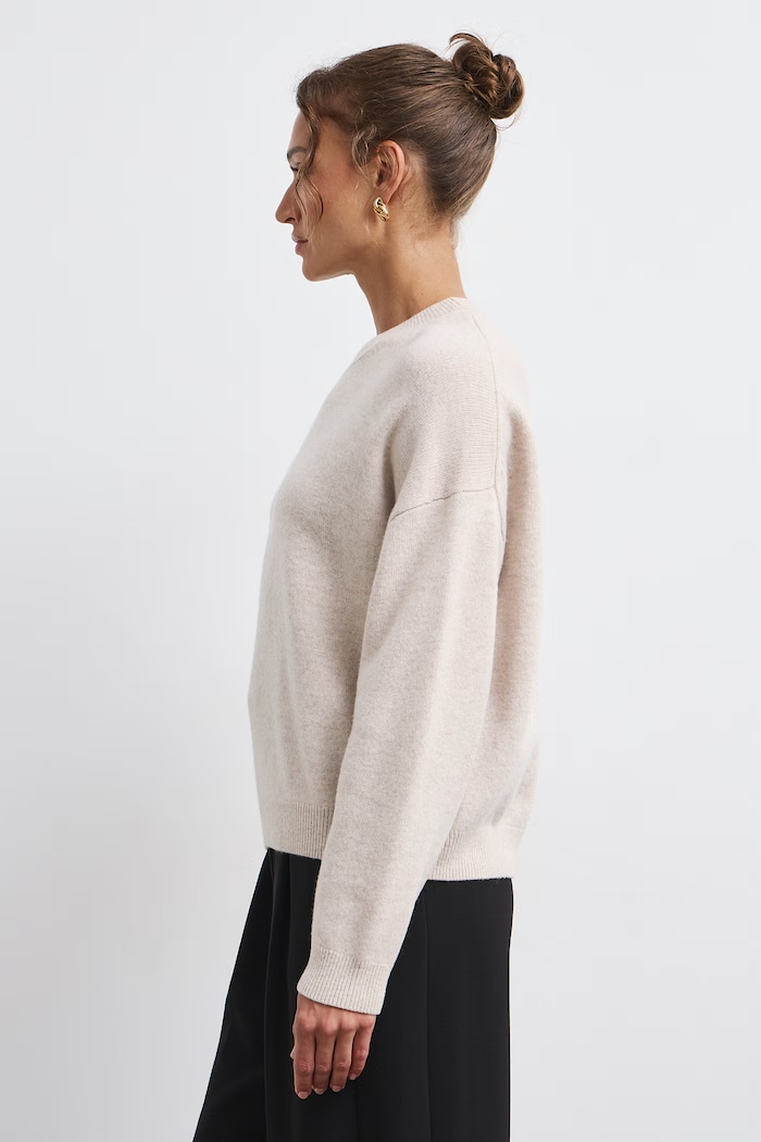 Odzież Medicine Sweter damski z wełny merino RW26-SWD821 beżowy