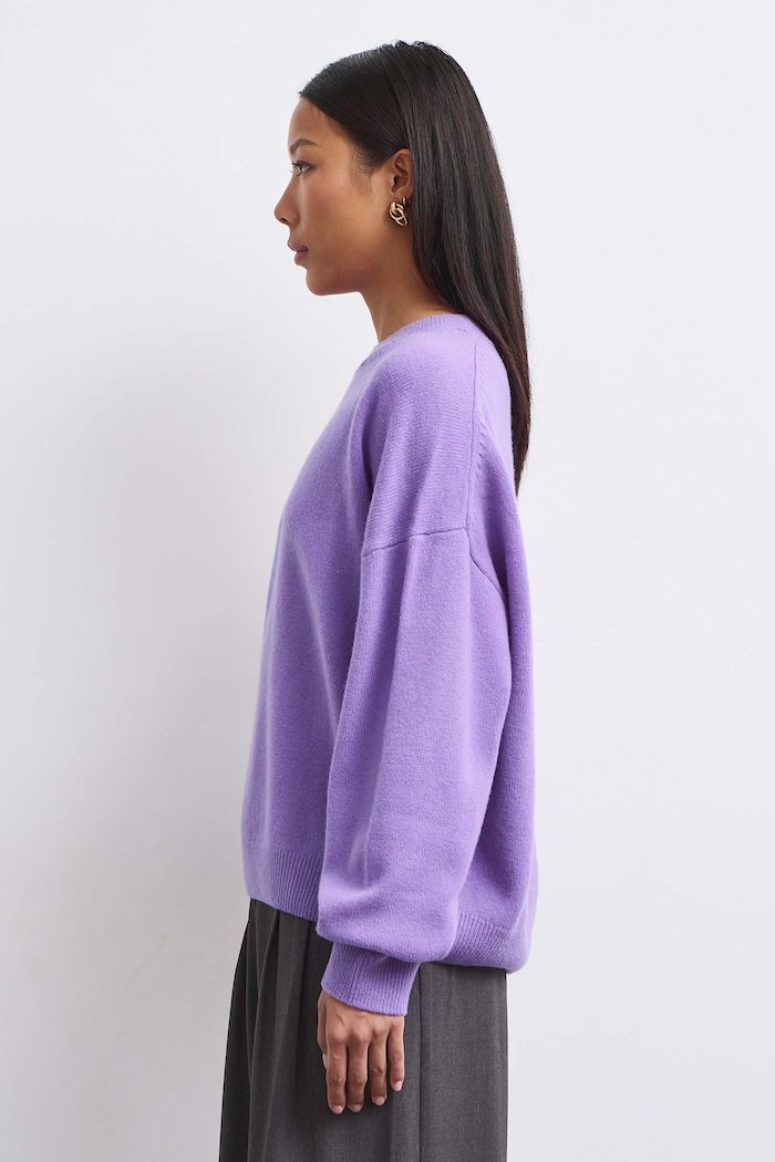 Odzież Medicine Sweter damski z wełny merino RW26-SWD821 fioletowy