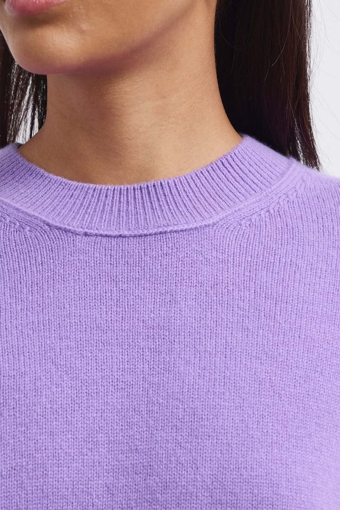 Sweter damski z wełny merino Medicine fioletowy RW26-SWD821