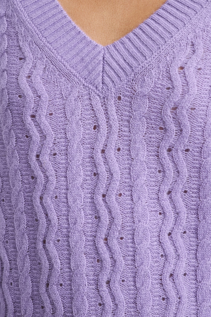 Sweter damski wełniany Medicine RW26-SWD822 fioletowy