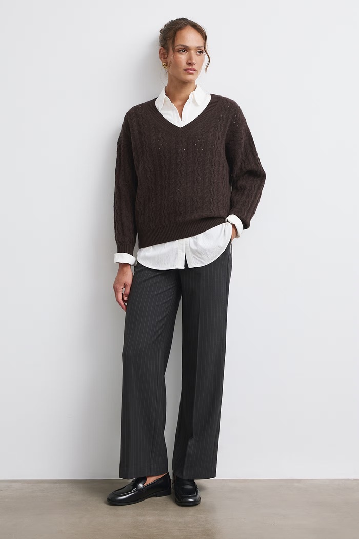 Sweter damski wełniany Medicine brązowy RW26-SWD822