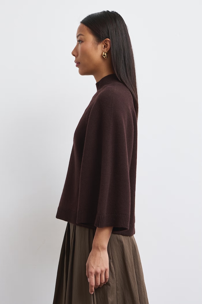 Odzież Medicine Sweter damski z wełny merino RW26-SWD823 brązowy