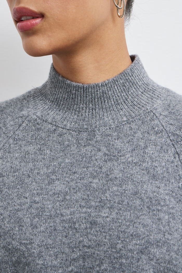 Sweter damski z wełny merino Medicine RW26-SWD823 szary
