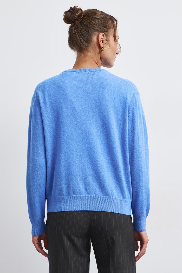 Odzież Medicine Sweter damski kaszmirowy RW26-SWD830 niebieski