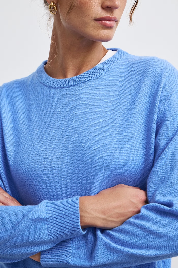 Sweter damski kaszmirowy Medicine RW26-SWD830 niebieski