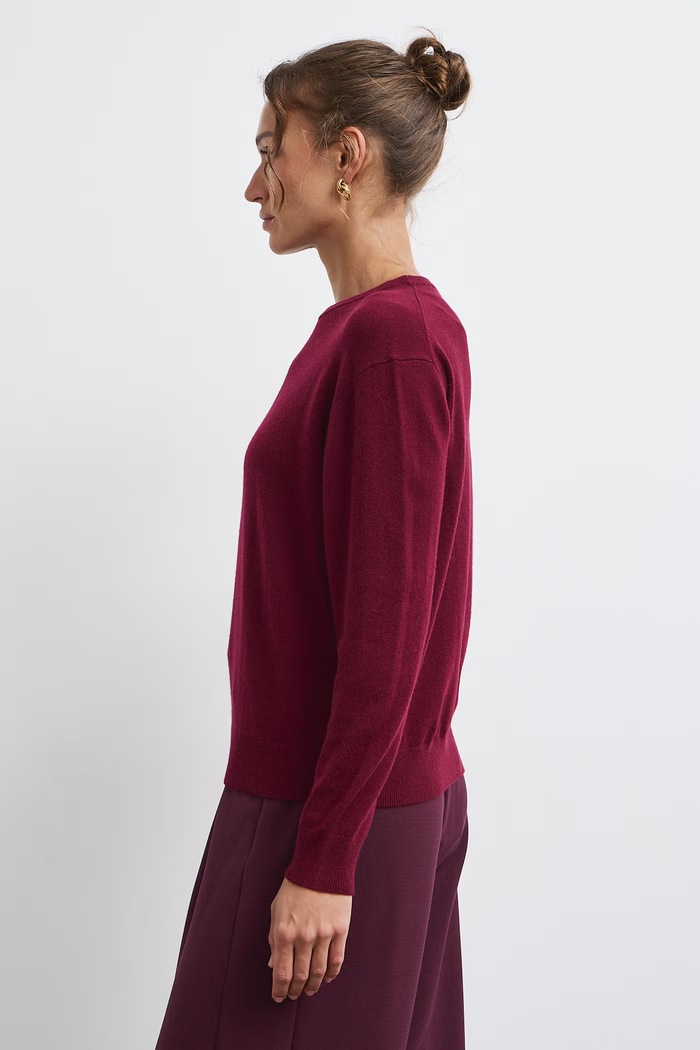 Medicine Sweter damski kaszmirowy RW26-SWD830 bordowy RW26