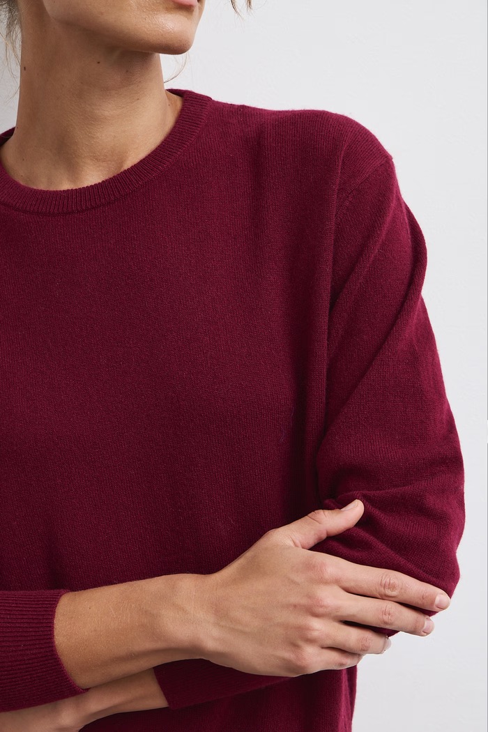 Sweter damski kaszmirowy Medicine RW26-SWD830 bordowy