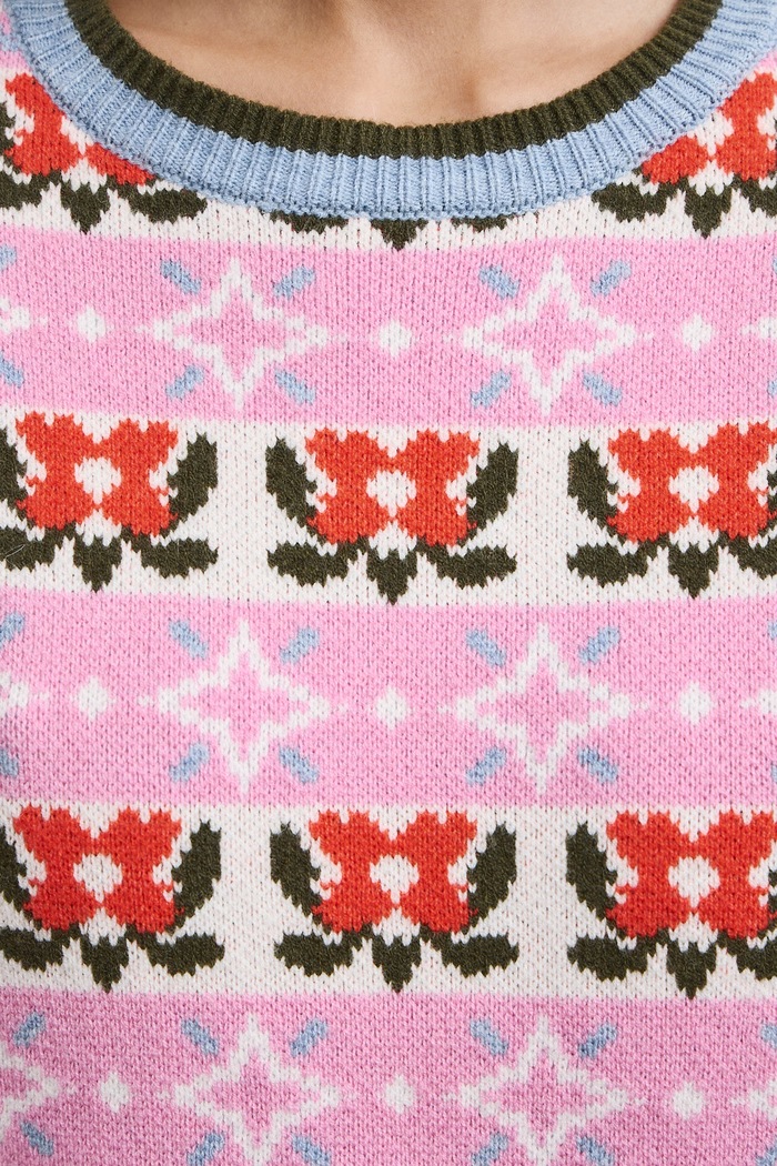 Sweter damski z dodatkiem jedwabiu Medicine RW26-SWD904 multicolor
