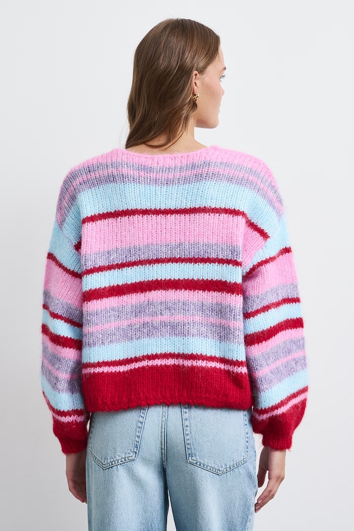 Sweter damski z dodatkiem wełny Medicine RW26-SWD912 multicolor
